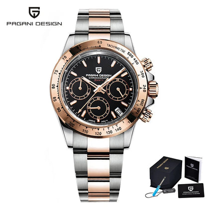 2025 New Men'S Watches Quartz Business Watch Mens Watches Top Brand Luxury Watch Men Chronograph VK63 Reloj Hombre