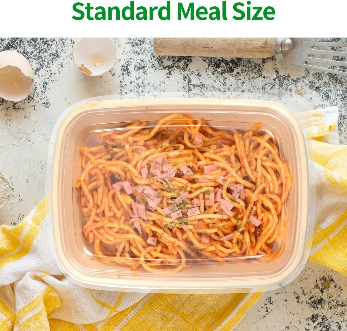 50 Pack 32 Oz Paper Meal Prep Bowls with Lids for Salad, Pasta, Nacho, Burrito, Paper Meal Prep Container Take Out Food Container with Lid (50 Bowls 50 Lids)