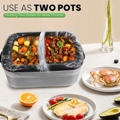 Electric Roaster Liners 34 X 18 Inch 15 Counts Disposable Roaster Liners Fits 16, 18, 22 Quarts Roasters, Roasting Oven Liners Cooking Bags for Immediate Cleanup