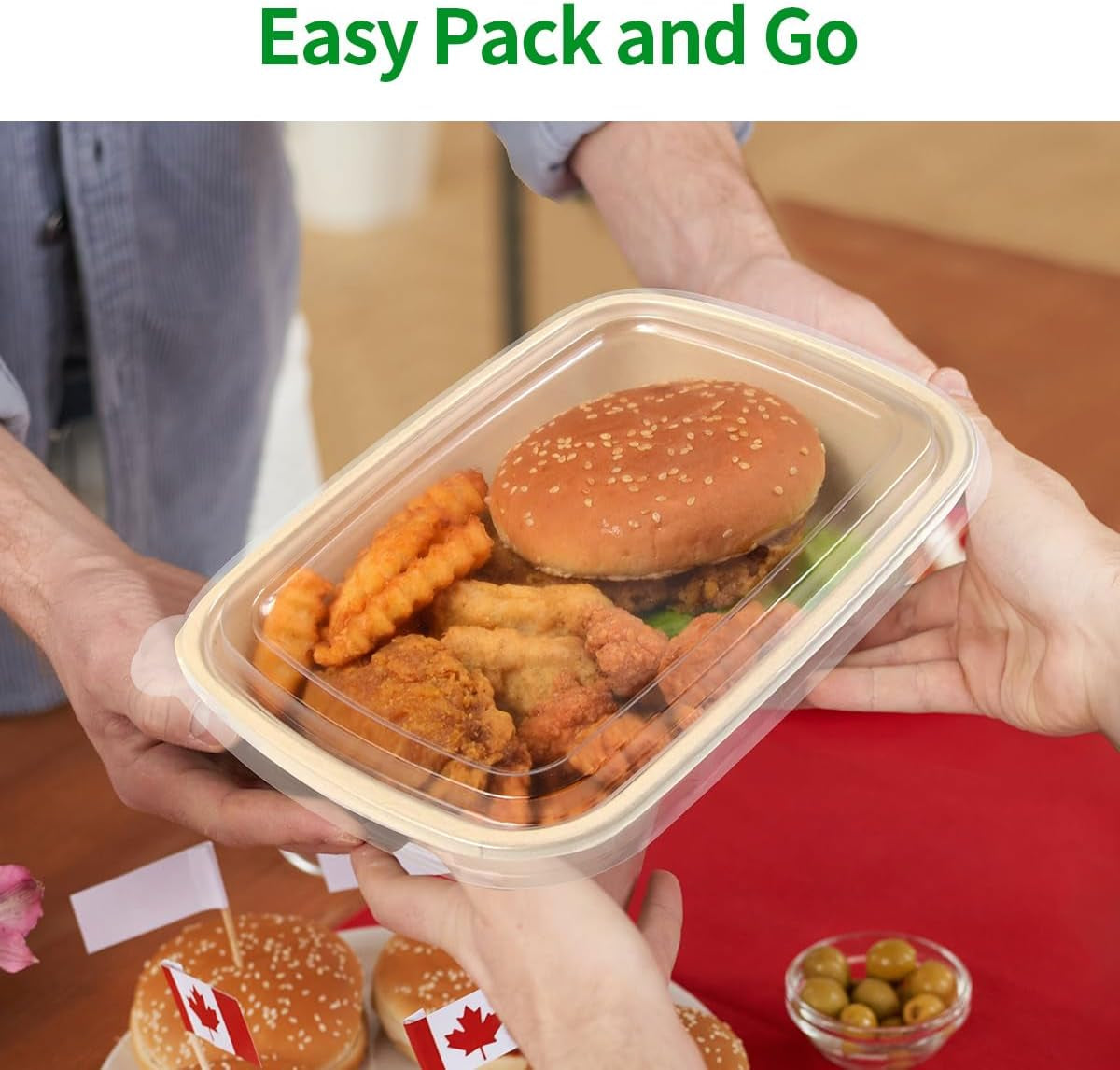 50 Pack 32 Oz Paper Meal Prep Bowls with Lids for Salad, Pasta, Nacho, Burrito, Paper Meal Prep Container Take Out Food Container with Lid (50 Bowls 50 Lids)