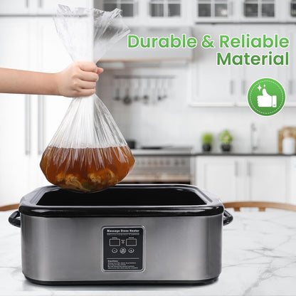 Electric Roaster Liners 34 X 18 Inch 15 Counts Disposable Roaster Liners Fits 16, 18, 22 Quarts Roasters, Roasting Oven Liners Cooking Bags for Immediate Cleanup