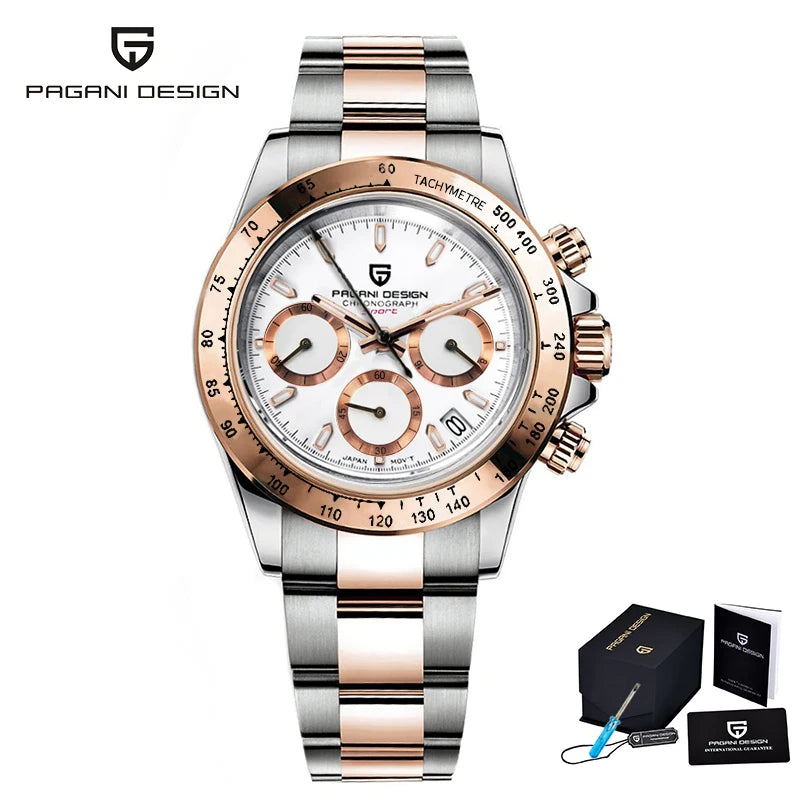 2025 New Men'S Watches Quartz Business Watch Mens Watches Top Brand Luxury Watch Men Chronograph VK63 Reloj Hombre